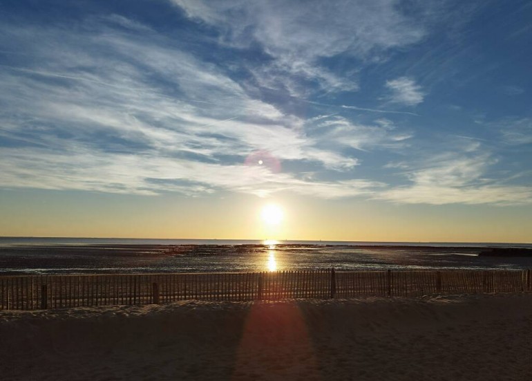 Coucher de soleil Plage Aytré